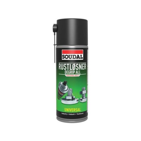 SOUDAL Degrip All 400 ml. Kuvassa spraypurkki edestäpäin.
