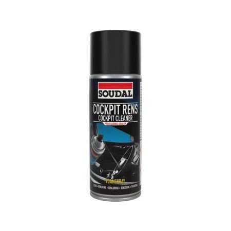 SOUDAL Cockpit Cleaner 400 ml. Kuvassa spraypurkki edestäpäin.