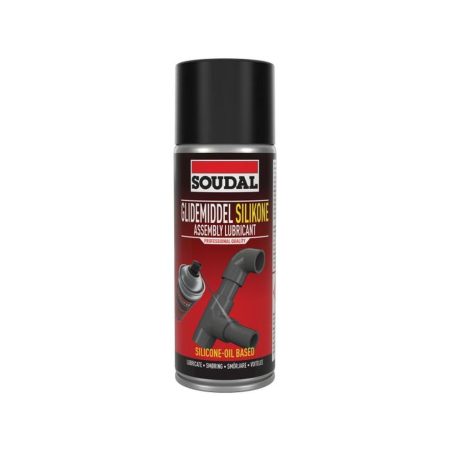 SOUDAL Assembly Lubricant 400 ml. Kuvassa spraypurkki edestäpäin.