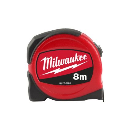 MILWAUKEE RULLAMITTA SLIMLINE S8/25. Kuva sivustapäin.