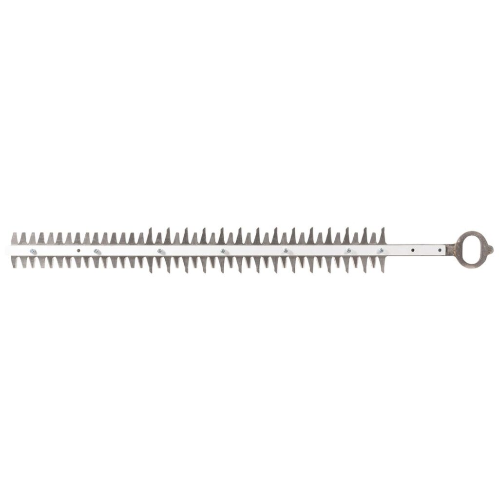MAKITA Varaterä 500 mm, pensasleikkuriin DUH506. Kuvassa Varaterä 500 mm, pensasleikkuriin DUH506 sivustapäin.