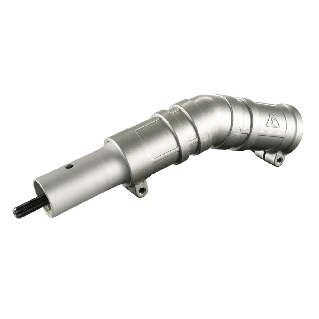 MAKITA Kulma-adapteri varrellisille ketjusahoille UA003G, UA004G, DUA301. Kuvassa Kulma-adapteri varrellisille ketjusahoille UA003G, UA004G, DUA301 oikealta etuyläviistosta.