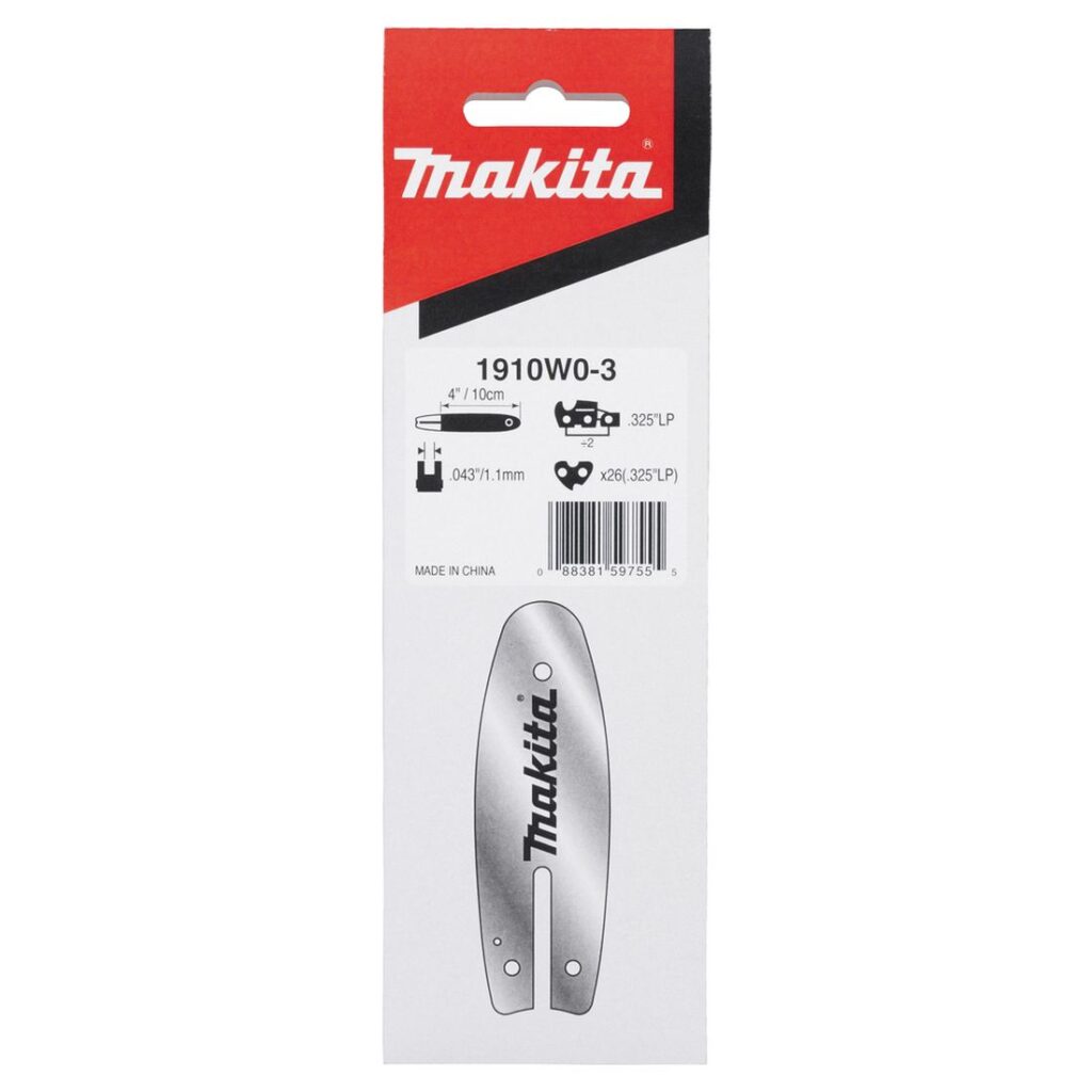 MAKITA Laippa 4", 10 cm, 0,325", 26, 1,1 mm. Kuvassa tuotteen myyntipakkaus edestäpäin.