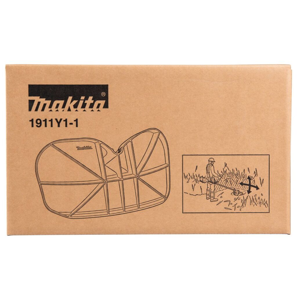 MAKITA Teräsuoja silppuavalle ruohoterälle. Kuvassa tuotteen myyntipakkaus edestäpäin.