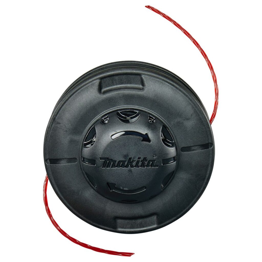 MAKITA Siimapää Tap&Go EasyWork Ø 2,7 mm x 4 m / 5". Kuvassa Siimapää Tap&Go EasyWork Ø 2,7 mm x 4 m / 5" ylhäältäpäin.