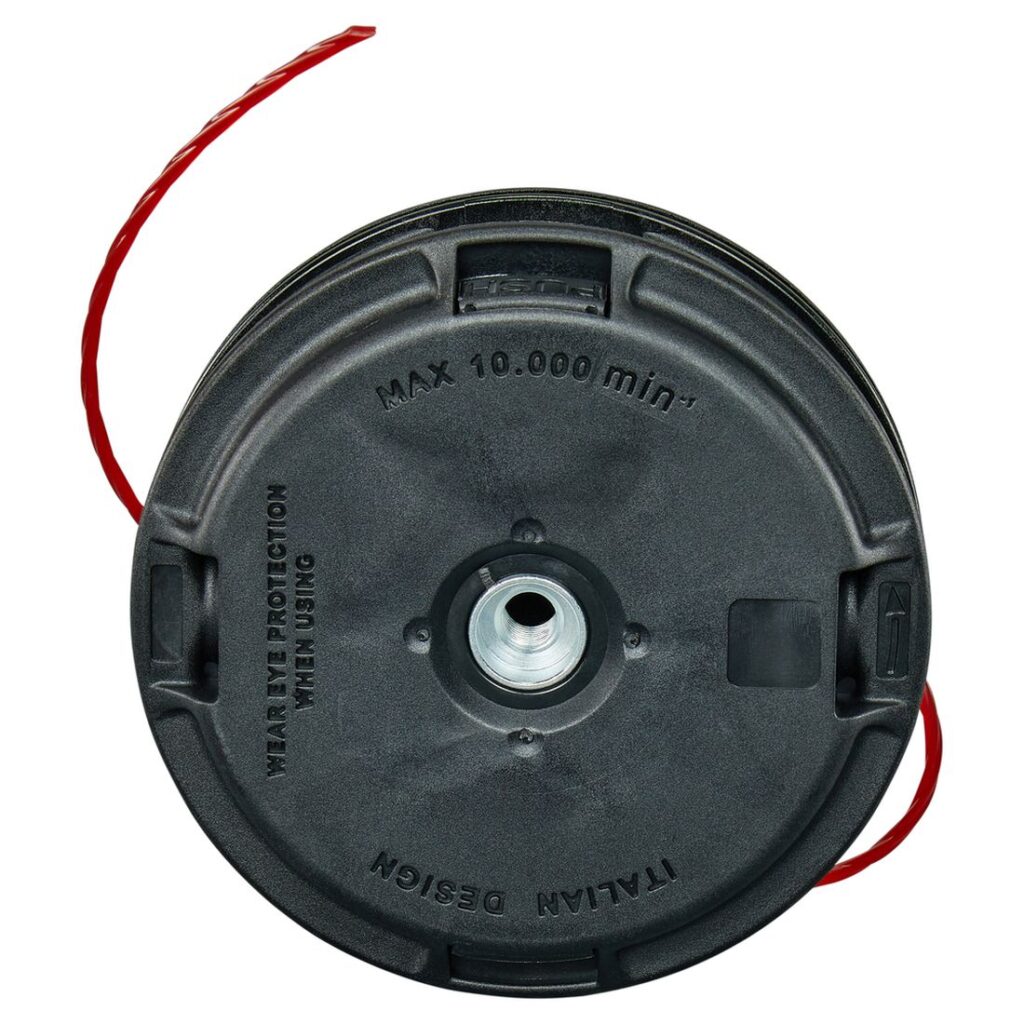 MAKITA Siimapää Tap&Go EasyWork Ø 2,7 mm x 4 m / 5". Kuvassa Siimapää Tap&Go EasyWork Ø 2,7 mm x 4 m / 5" alhaaltapäin.