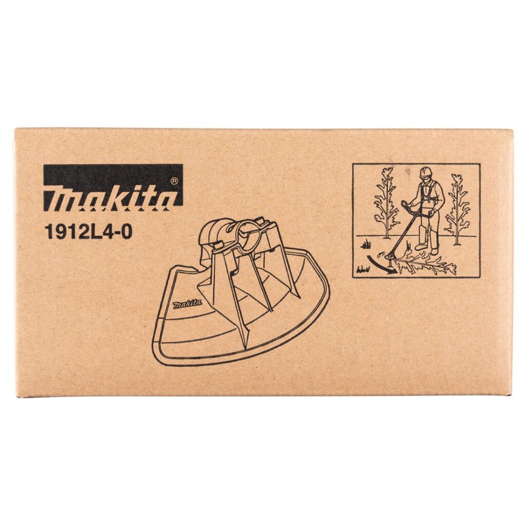 MAKITA Teräsuoja raivaussahanterälle 225 mm, mallit DUR369 ja UR006G. Kuvassa tuotteen myyntipakkaus edestäpäin.