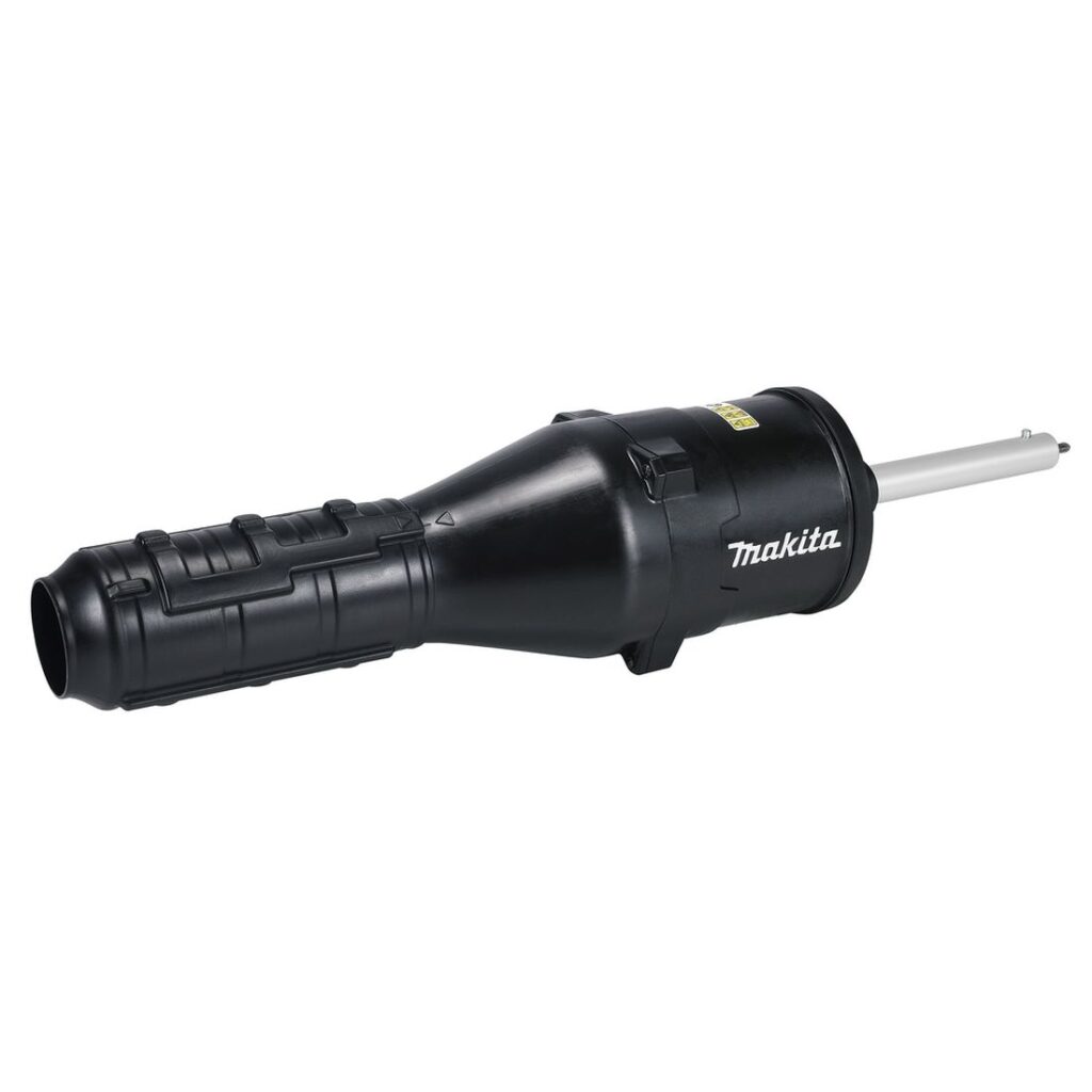 MAKITA Puhallinlisälaite UB402MP. Kuvassa Puhallinlisälaite UB402MP oikealta etuyläviistosta.