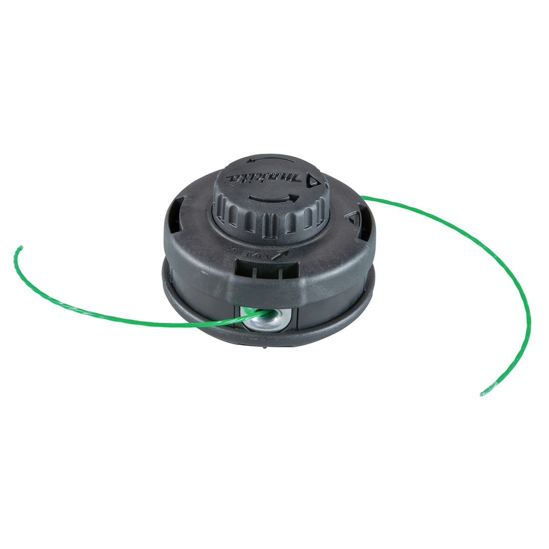 MAKITA Siimapää Tap&Go EasyWork Ø 2,0 mm x 4 m / 4". Kuvassa Siimapää Tap&Go EasyWork Ø 2,0 mm x 4 m / 4" edestäpäin yläviistosta.