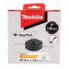 MAKITA Siimapää Tap&Go EasyWork Ø 2,4 mm x 4 m / 5". Kuvassa tuotteen myyntipakkaus edestäpäin.