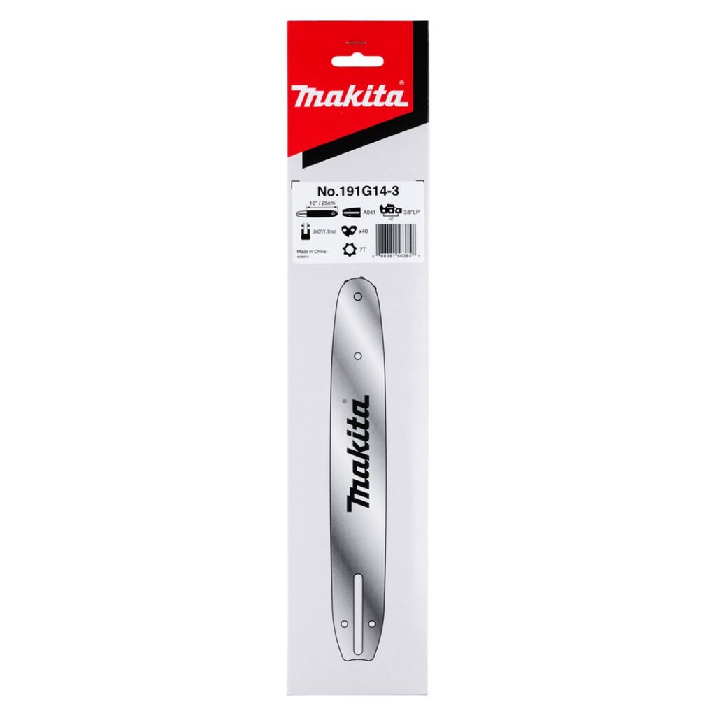 MAKITA Laippa, 10"/25 cm, 40, 3/8", 1,1 mm. Kuvassa tuotteen myyntipakkaus edestäpäin.