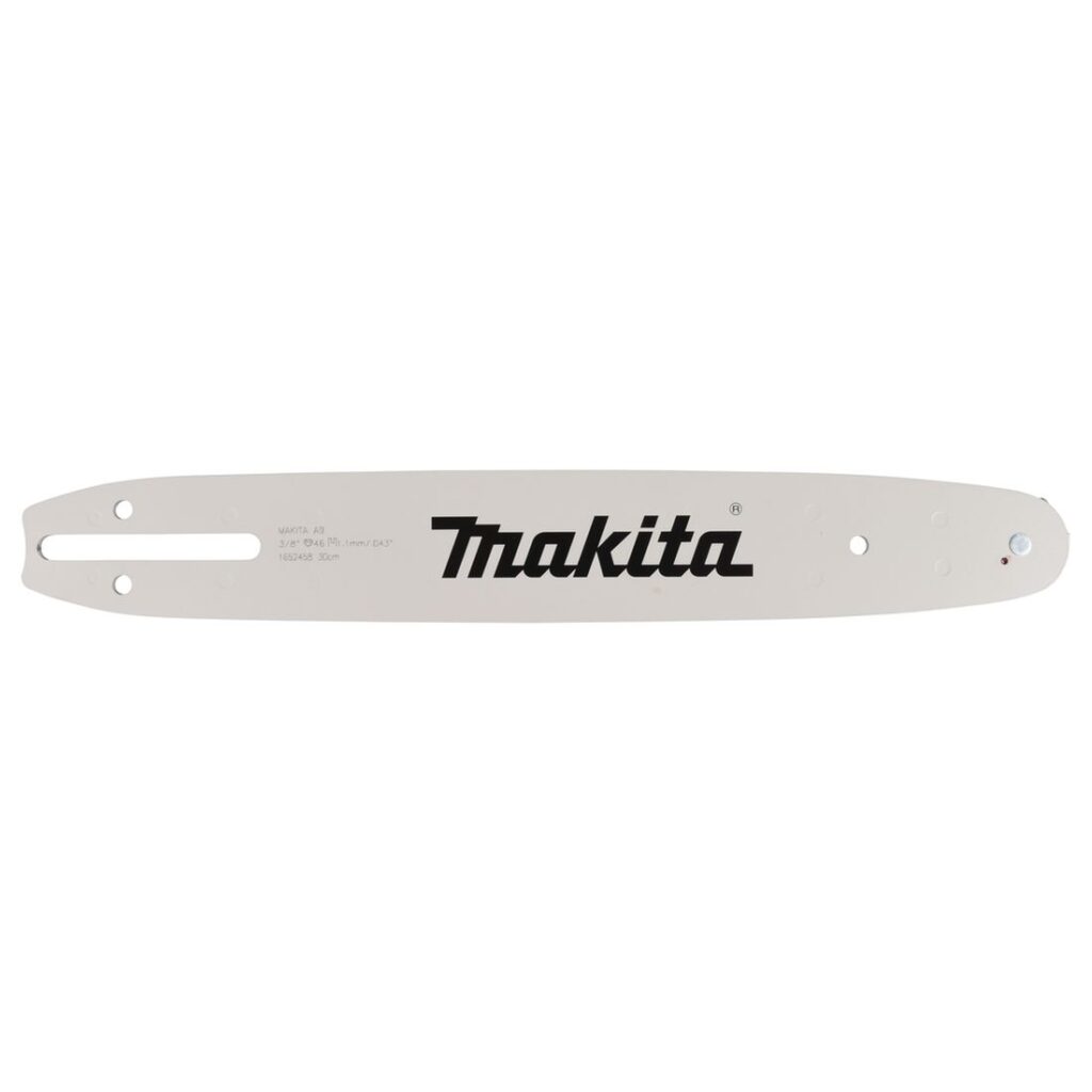 MAKITA Laippa 12"/ 30 cm, 3/8", 46, 1,1 mm. Kuvassa Laippa 12"/ 30 cm, 3/8", 46, 1,1 mm oikealta sivustapäin.