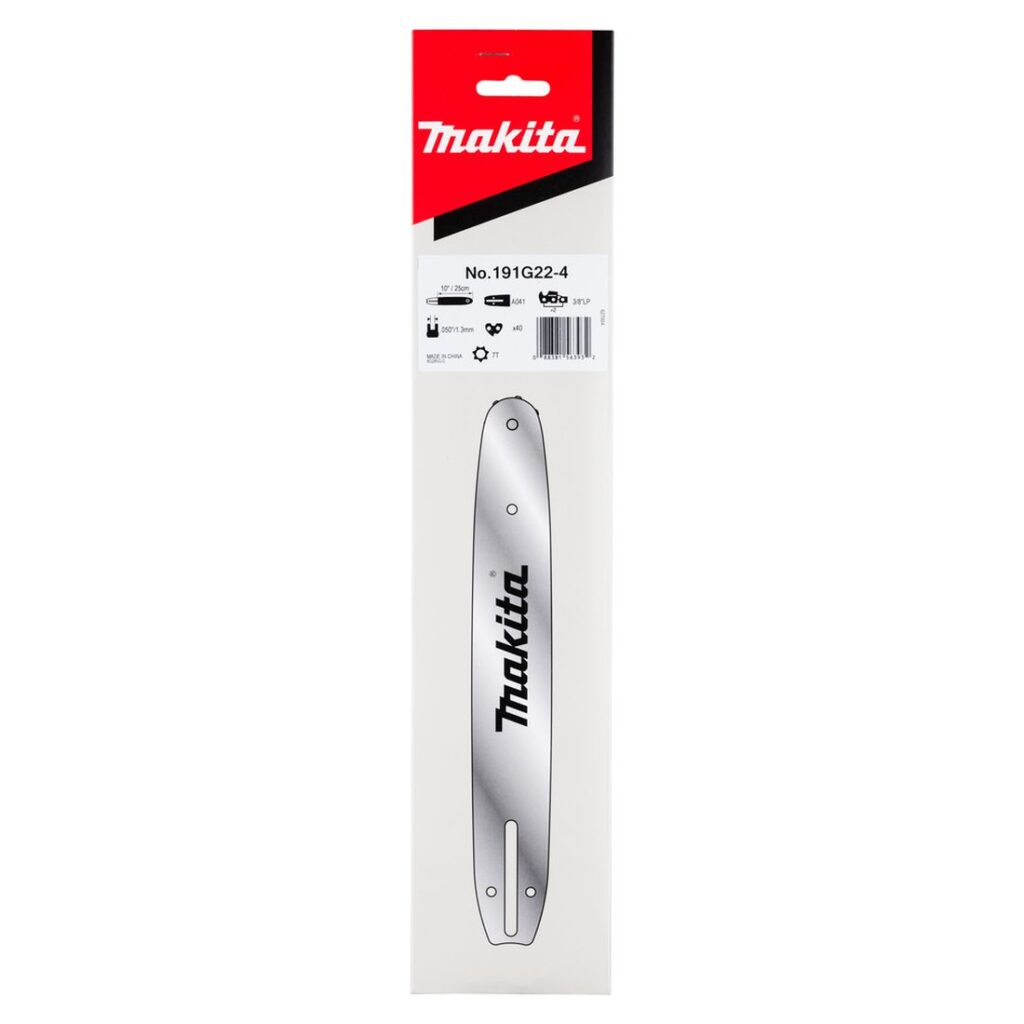 MAKITA Laippa, 10", 25cm, 40, 3/8", 1,3mm. Kuvassa tuotteen myyntipakkaus edestäpäin.