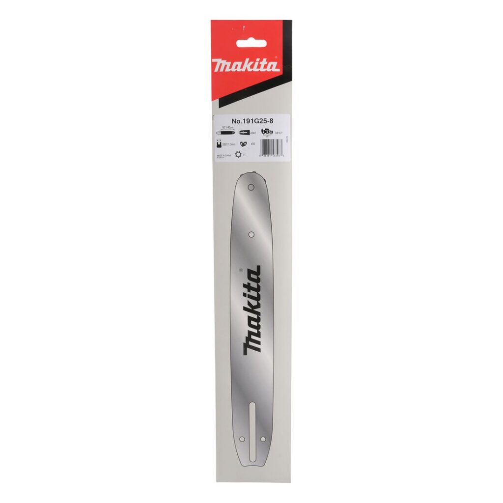 MAKITA Laippa 16" / 40 cm, 56, 3/8", 1,3 mm. Kuvassa tuotteen myyntipakkaus edestäpäin.