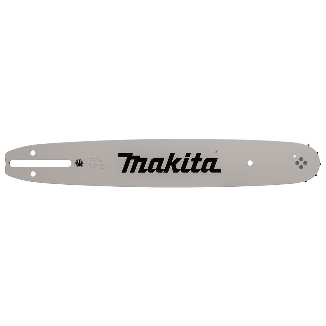 MAKITA Laippa 13" / 33 cm, 56, 0,325", 1,3 mm. Kuvassa Laippa 13" / 33 cm, 56, 0,325", 1,3 mm oikealta sivustapäin