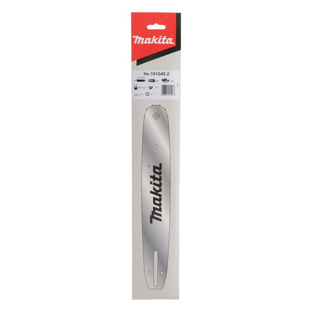 MAKITA Laippa 15" / 38 cm, 64, 0,325", 1,5 mm. Kuvassa tuotteen myyntipakkaus edestäpäin.