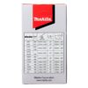 MAKITA Teräketju 42, 1/4", 1,3mm, 6". Kuvassa tuotteen myyntipakkaus takaapäin.