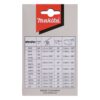 MAKITA Teräketju 62, 3/8", 1,3 mm, 18". Kuvassa tuotteen myyntipakkaus takaapäin.
