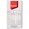 MAKITA Teräketju 64, 0,325", 1,5 mm, 15". Kuvassa tuotteen myyntipakkaus takaapäin.