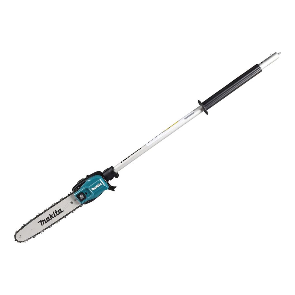 MAKITA Ketjusahalisälaite EY403MP. Kuvassa Ketjusahalisälaite EY403MP oikealta etuyläviistosta.