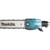 MAKITA Ketjusahalisälaite EY403MP. Lähikuvassa Ketjusahalisälaite EY403MP:n laipan kiinnitys vasemmalta sivustapäin.