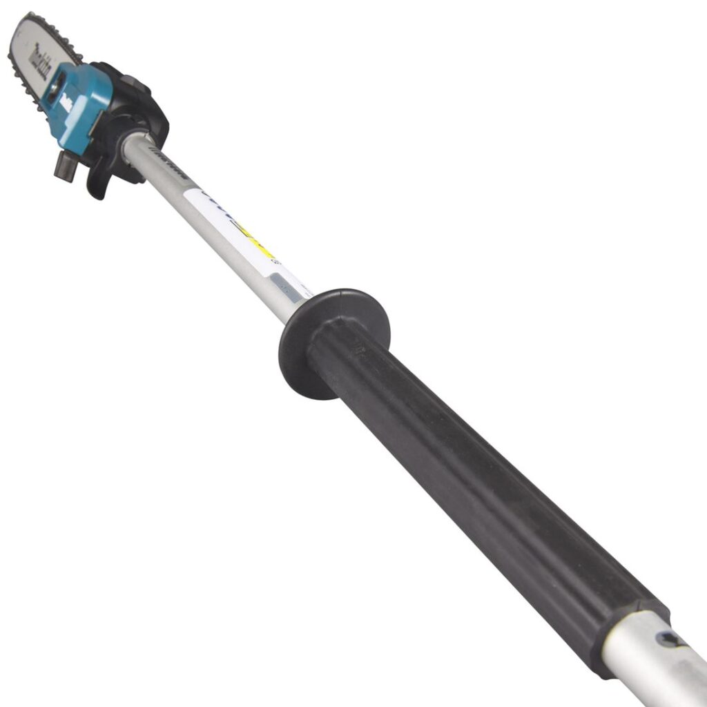 MAKITA Ketjusahalisälaite EY403MP. Lähikuvassa Ketjusahalisälaite EY403MP:n kädensija.