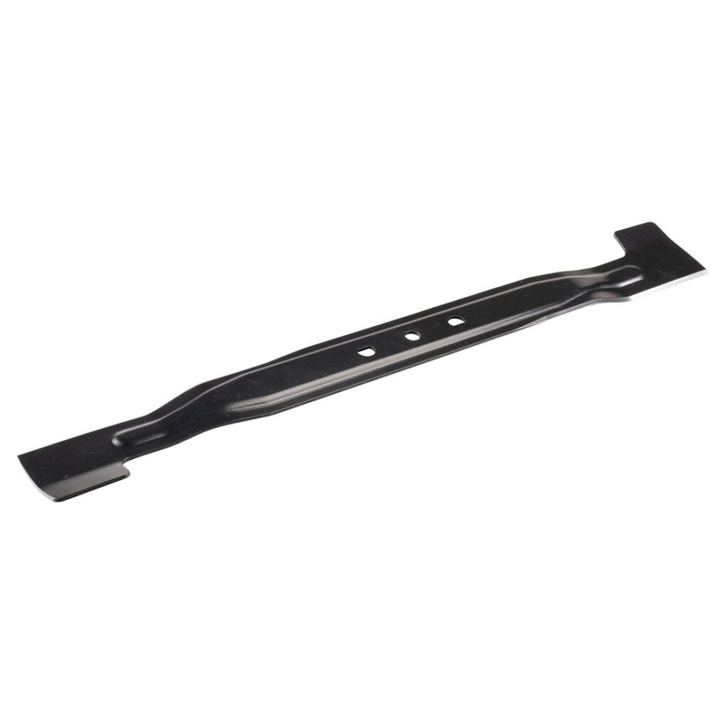 MAKITA Ruohonleikkurin terä 530 mm. Kuvassa Ruohonleikkurin terä 530 mm vasemmalta etuyläviistosta.
