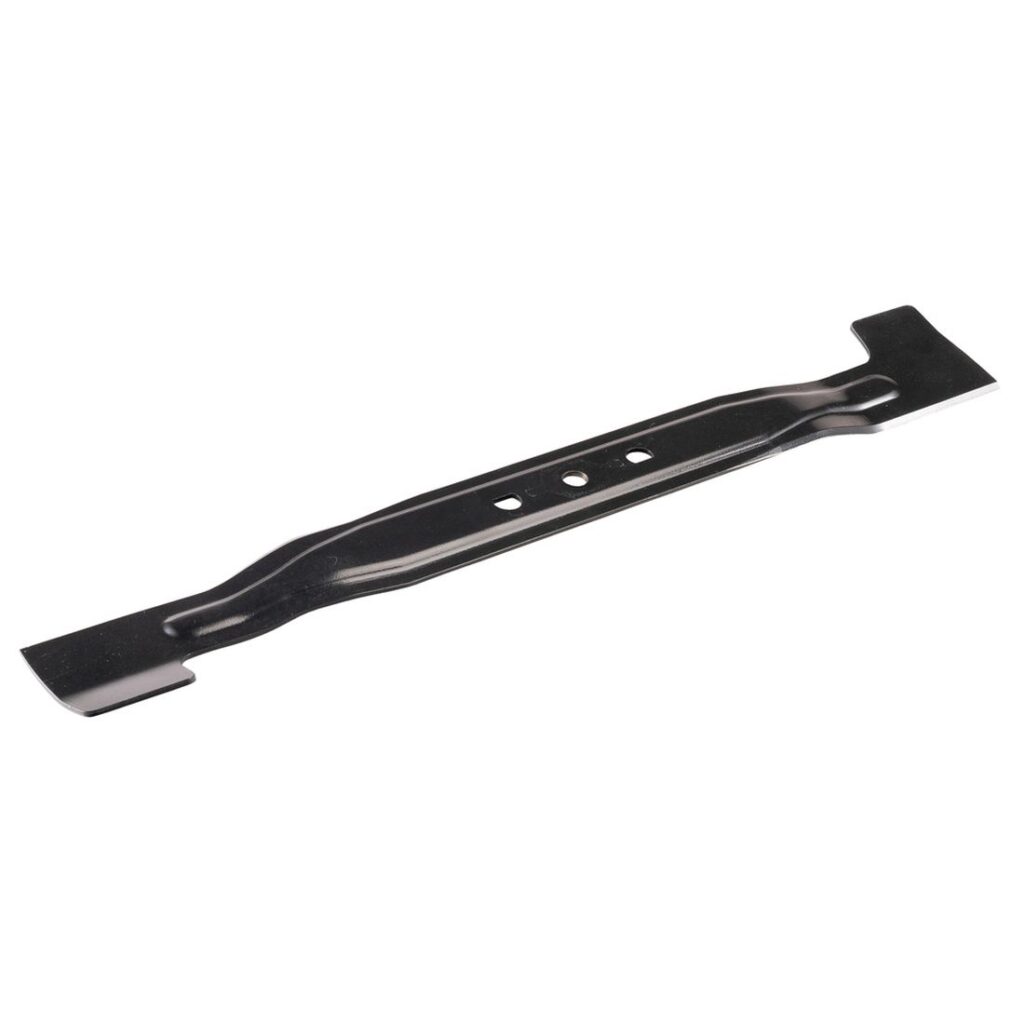 MAKITA Ruohonleikkurin terä 480 mm. Kuvassa Ruohonleikkurin terä 480 mm vasemmalta etuyläviistosta.