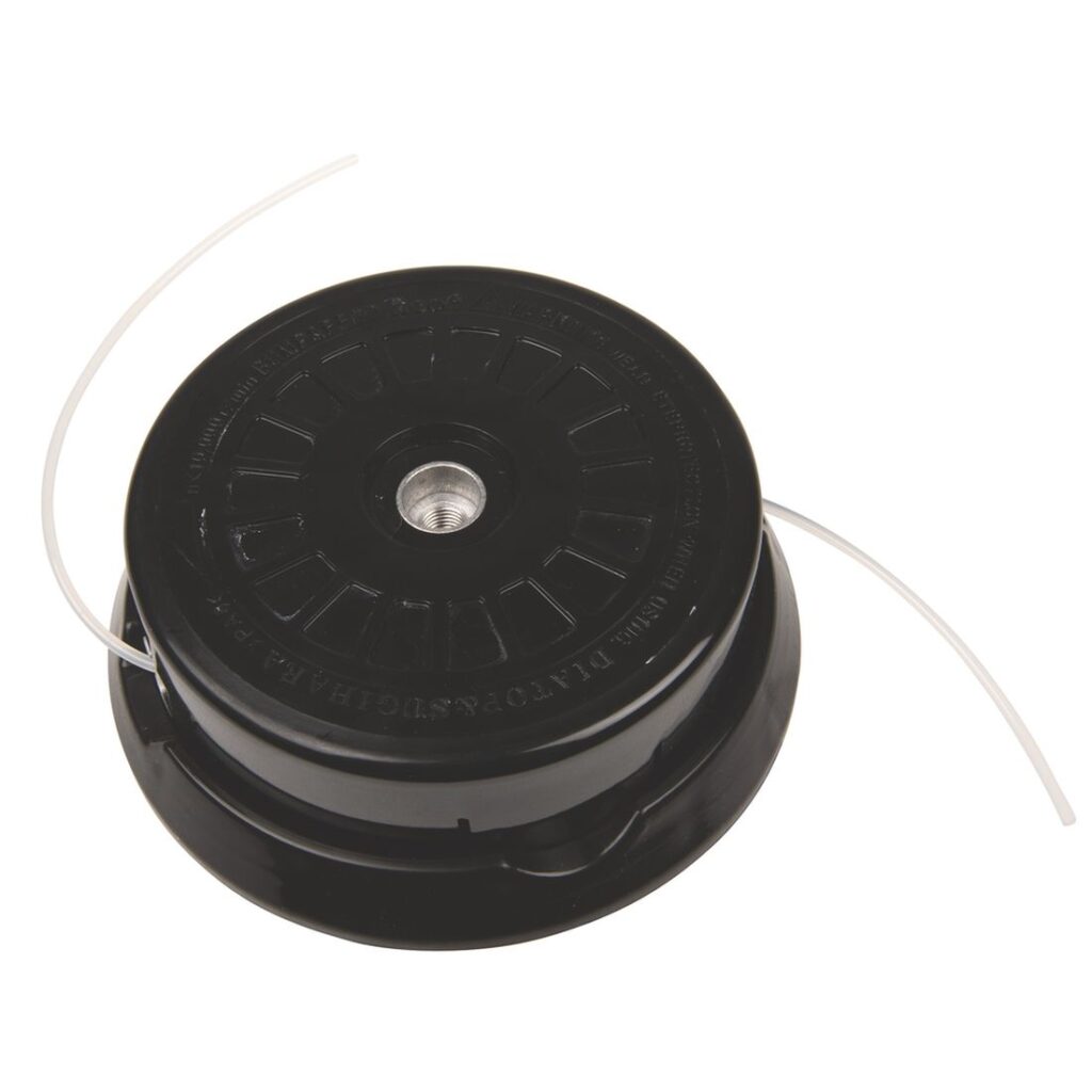 MAKITA Siimapää Tap&Go 2 x 3,0 mm / 6". Kuvassa Siimapää Tap&Go 2 x 3,0 mm / 6" edestäpäin yläviistosta.