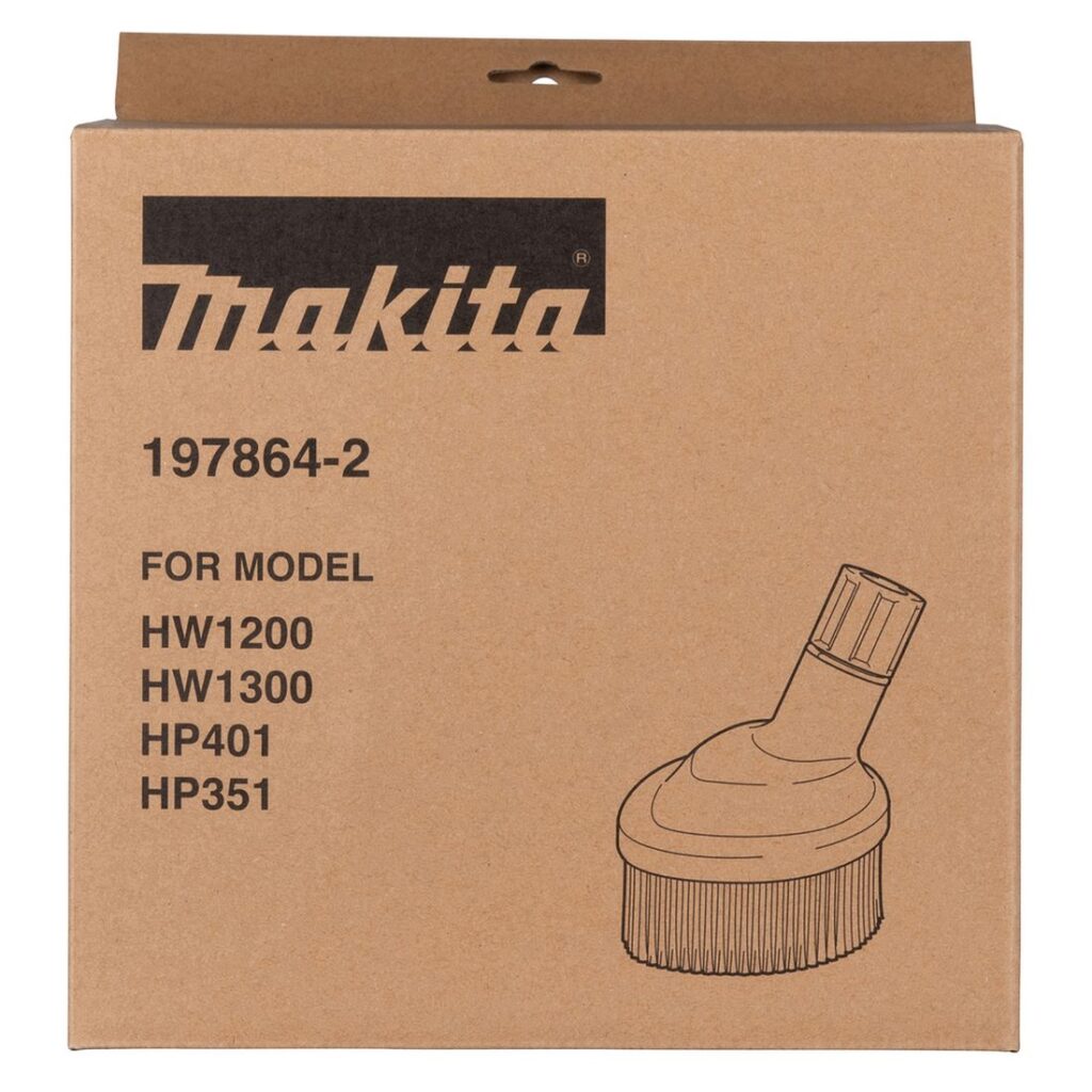 MAKITA Pesuharja. Kuvassa tuotteen myyntipakkaus edestäpäin.