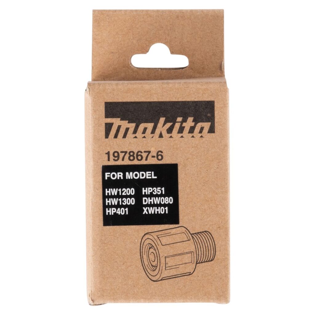 MAKITA Pyörivä liitin. Kuvassa tuotteen myyntipakkaus edestäpäin.