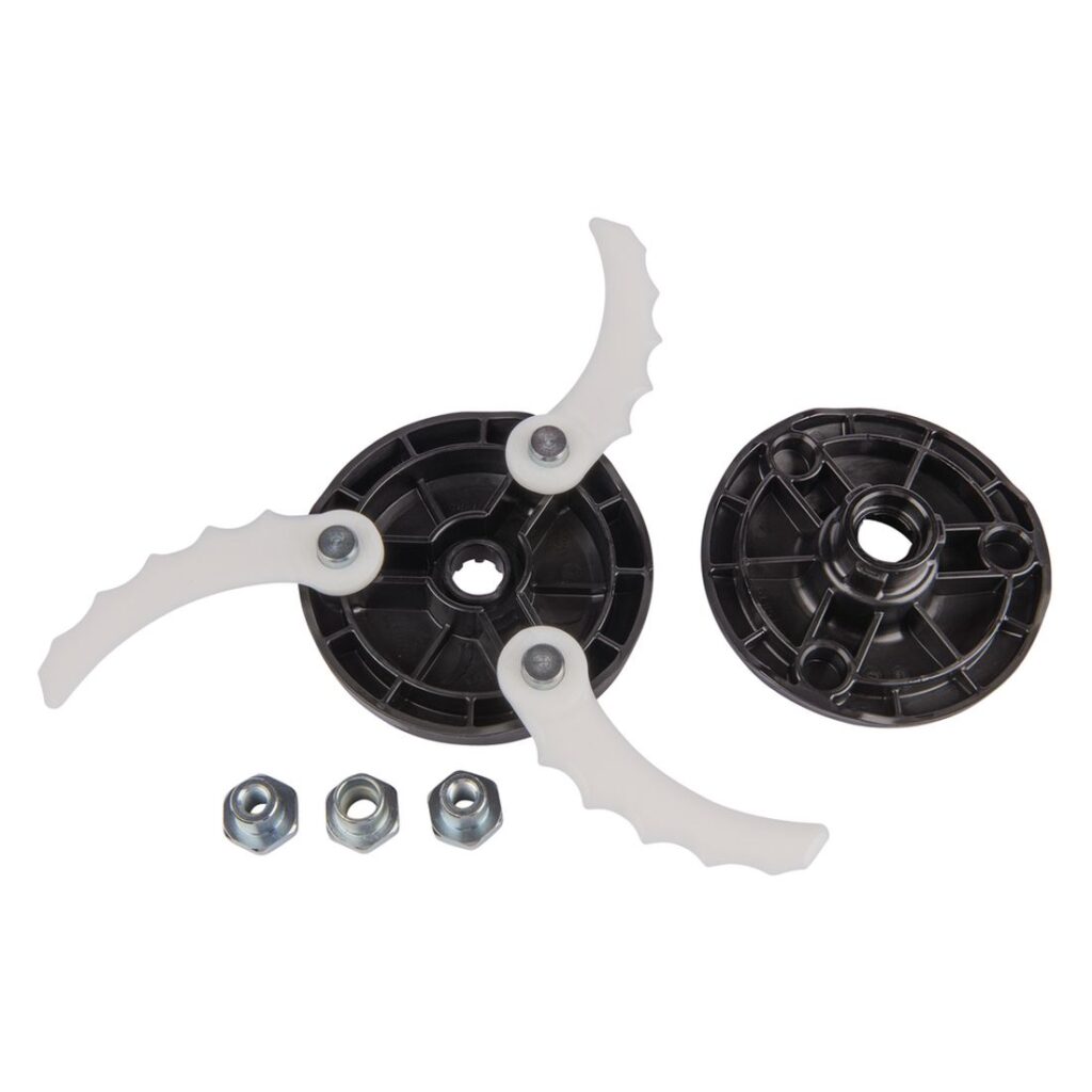 MAKITA Ruohoterä komposiittia 255 mm. Kuvassa Ruohoterä komposiittia 255 mm ylhäältäpäin.