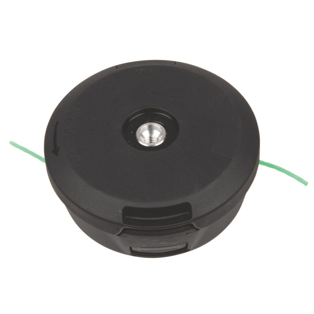 MAKITA Siimapää Tap&Go 2 x 2,0 mm / 4". Kuvassa Siimapää Tap&Go 2 x 2,0 mm / 4" alhaaltapäin yläviistosta.