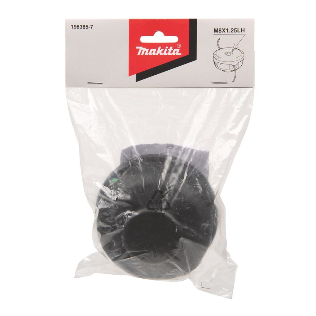 MAKITA Siimapää Tap&Go 2 x 2,0 mm / 4". Kuvassa tuotteen myyntipakkaus edestäpäin.