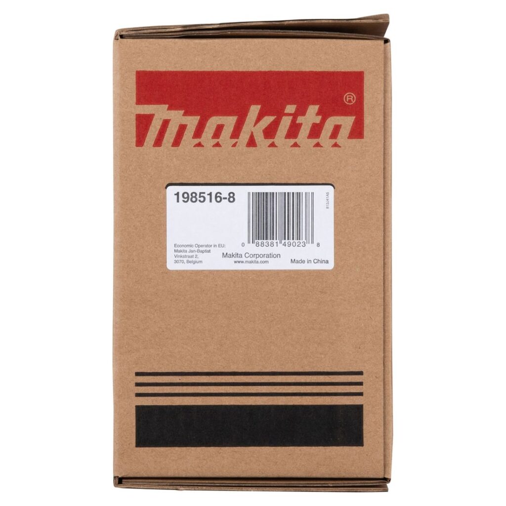 MAKITA Jatkovarsi akkuruohosaksille DUM604, UM600, UM603. Kuvassa tuotteen myyntipakkaus sivustapäin.