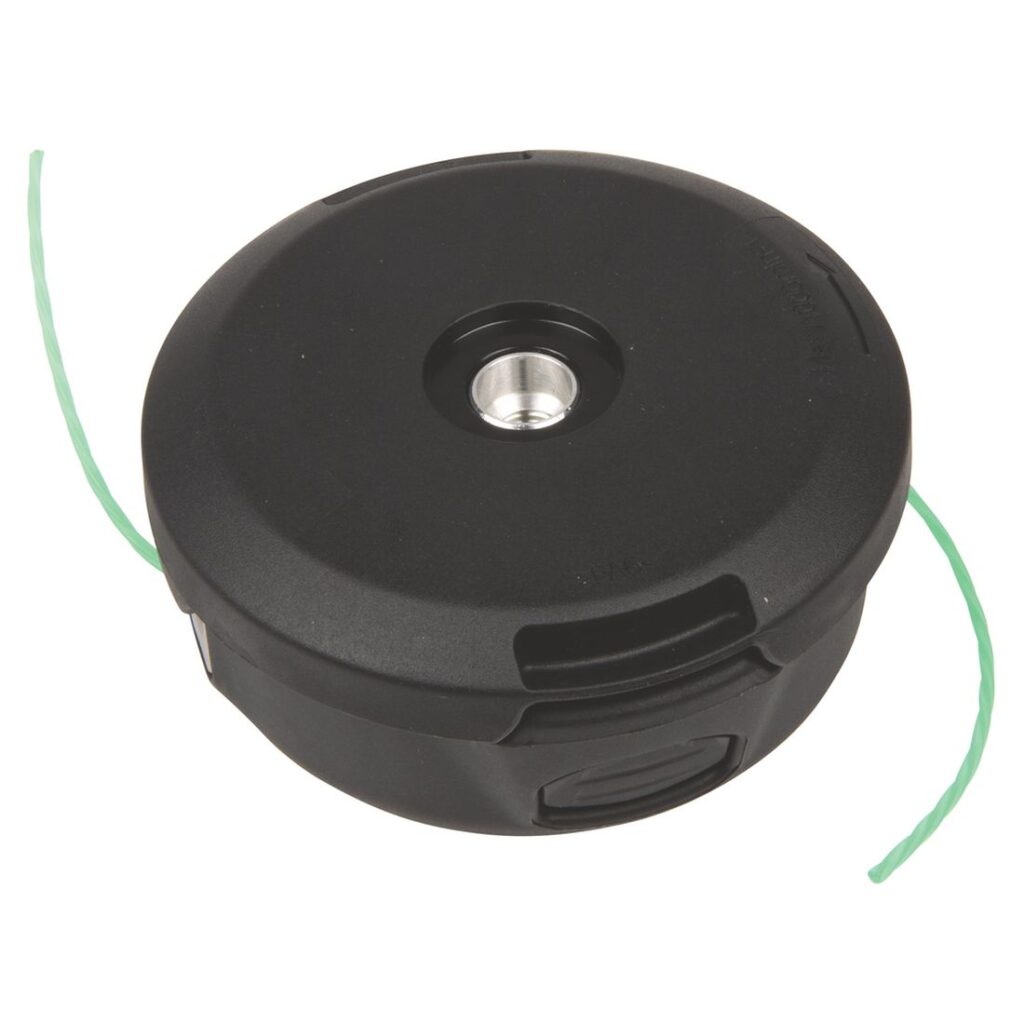 MAKITA Siimapää Tap&Go 2 x 2,0 mm / 4". Kuvassa Siimapää Tap&Go 2 x 2,0 mm / 4" alhaaltapäin yläviistosta.