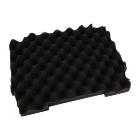 MAKITA Vaahtomuovisisus Makpac laatikon pohjalle. Kuvassa Vaahtomuovisisus Makpac laatikon pohjalle vasemmalta etuyläviistosta.