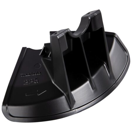 MAKITA Teräsuoja raivaussahanterälle UR012G. Kuvassa Teräsuoja raivaussahanterälle UR012G vasemmalta takayläviistosta.