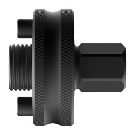 Milwaukee QUIK-LOK™ XL 5/8″x18 adapteri. Kuvassa adapteri sivustapäin vaaka-asennossa.