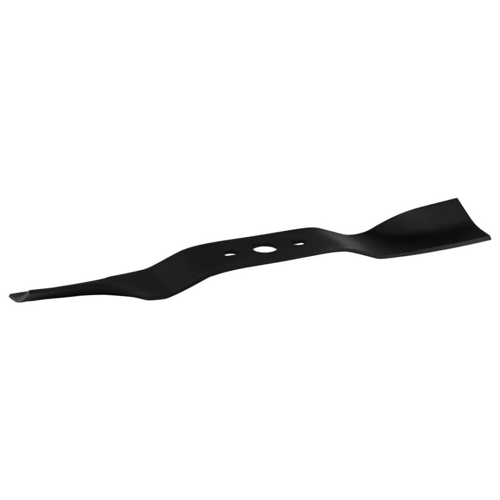 MAKITA Ruohonleikkurin terä 410 mm. Kuvassa Ruohonleikkurin terä 410 mm oikealta etuyläviistosta.