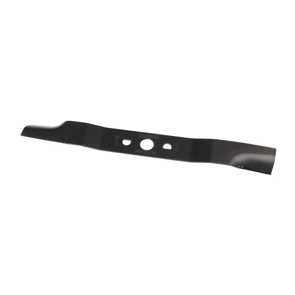 MAKITA Ruohonleikkurin veitsiterä 370 mm. Kuvassa Ruohonleikkurin veitsiterä 370 mm ylhäältäpäin.