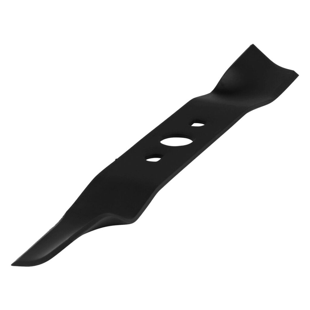 MAKITA Ruohonleikkurin veitsiterä 330 mm. Kuvassa Ruohonleikkurin veitsiterä 330 mm oikealta etuyläviistosta.