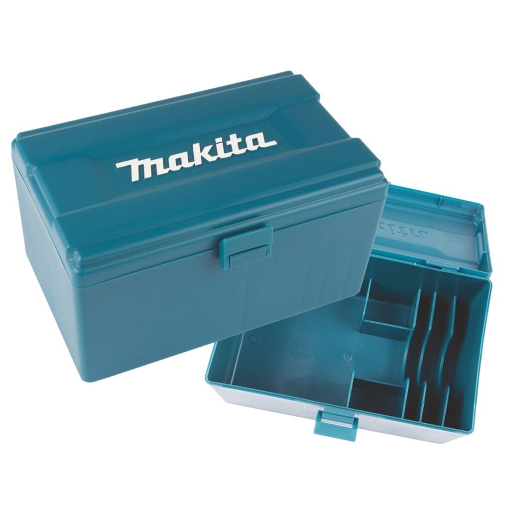 MAKITA Tarvikelaatikko monitoimikoneille. Kuvassa Tarvikelaatikko monitoimikoneille yläviistosta.