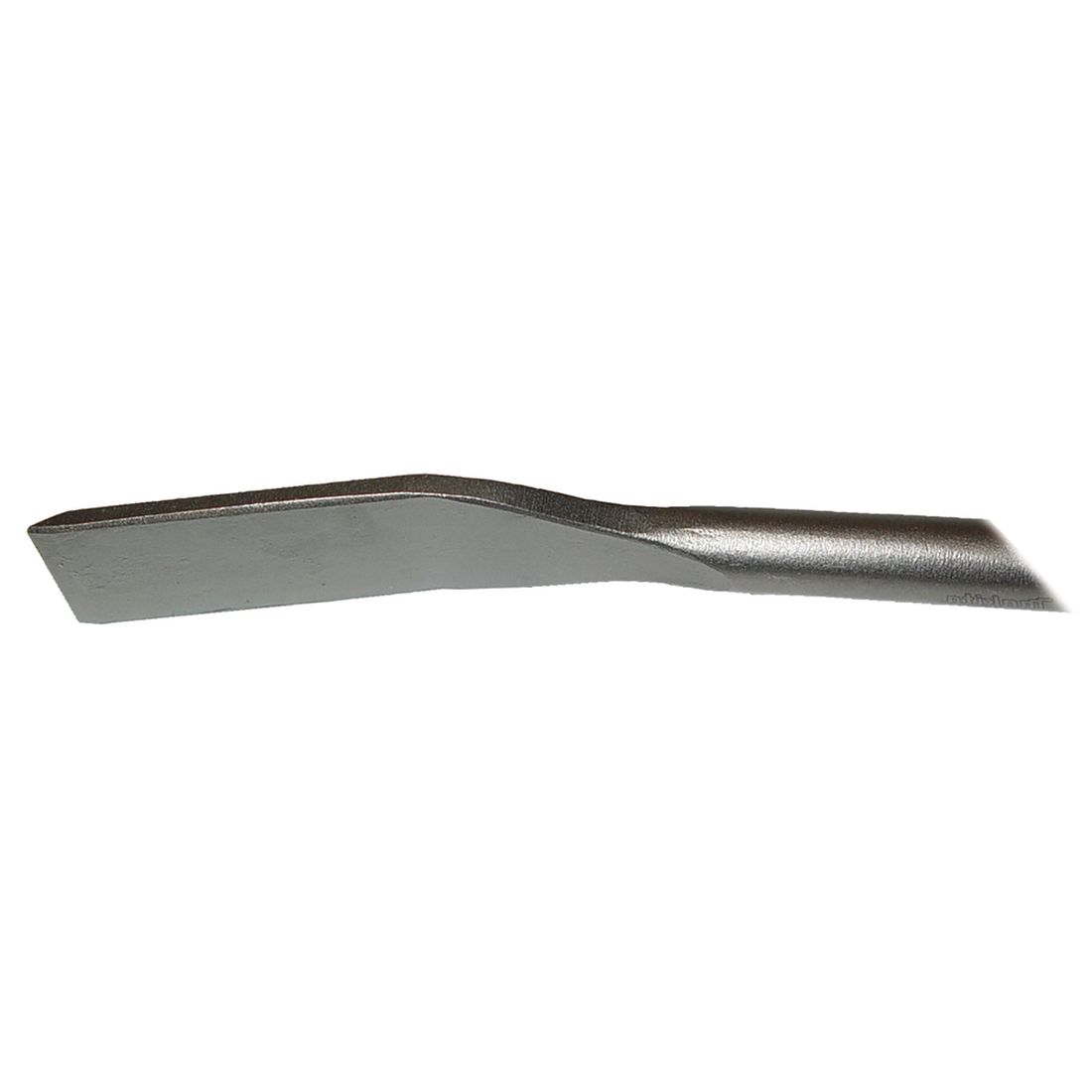 MAKITA Kärkikarkaistu kaakelitaltta SDSPLUS 40 x 250 mm. Lähikuvassa Kärkikarkaistu kaakelitaltta SDSPLUS 40 x 250 mm sivustapäin.