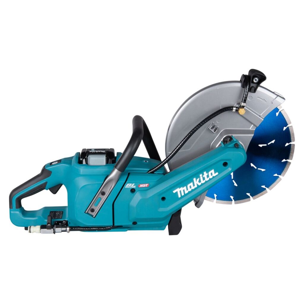 MAKITA Laikkaleikkuri XGT CE004G. Kuvassa Laikkaleikkuri XGT CE004G oikealta sivustapäin.