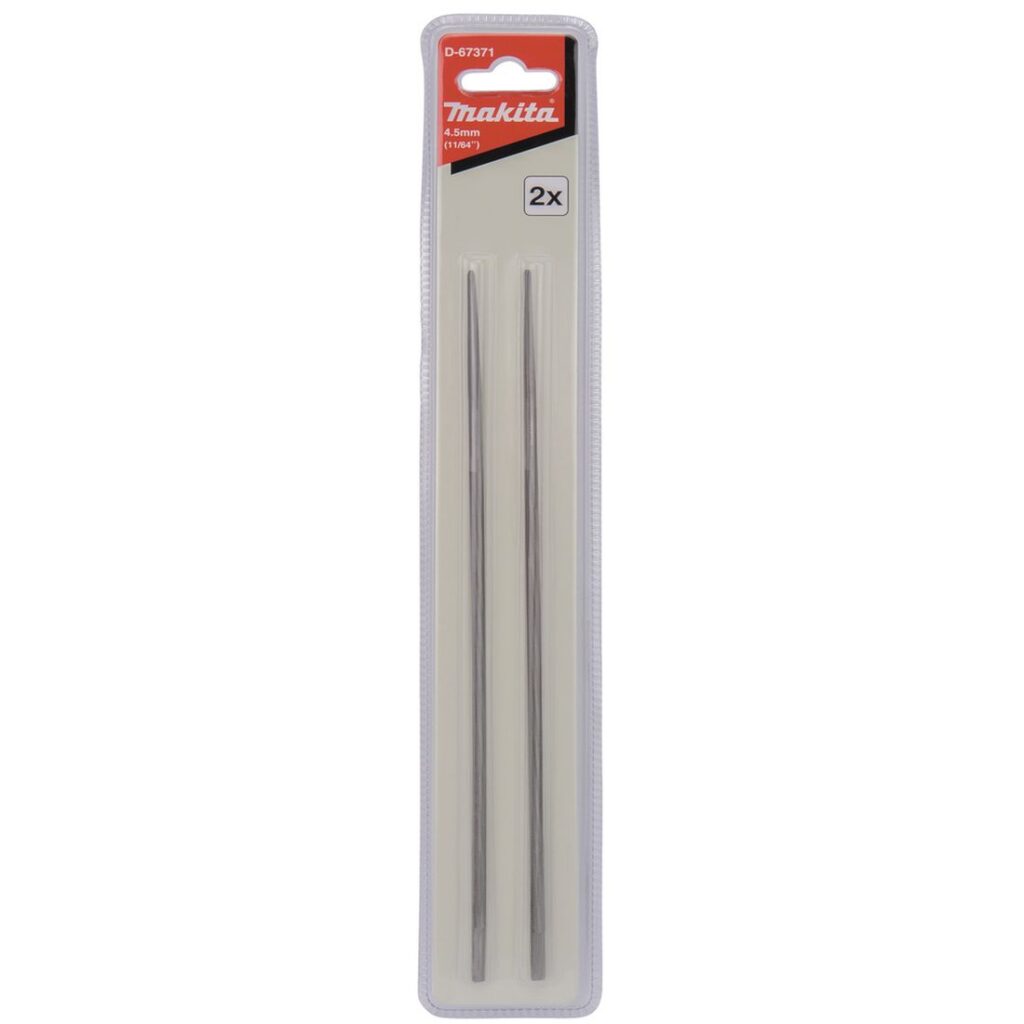 MAKITA Viila 4,5 mm, 2 kpl Makita. Kuvassa tuotteen myyntipakkaus edestäpäin.