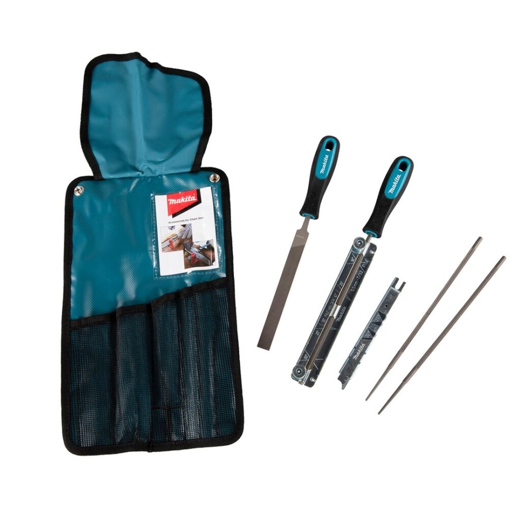 MAKITA Ketjun teroitussarja Ø 5,5 mm. Kuvassa Ketjun teroitussarja Ø 5,5 mm edestäpäin.