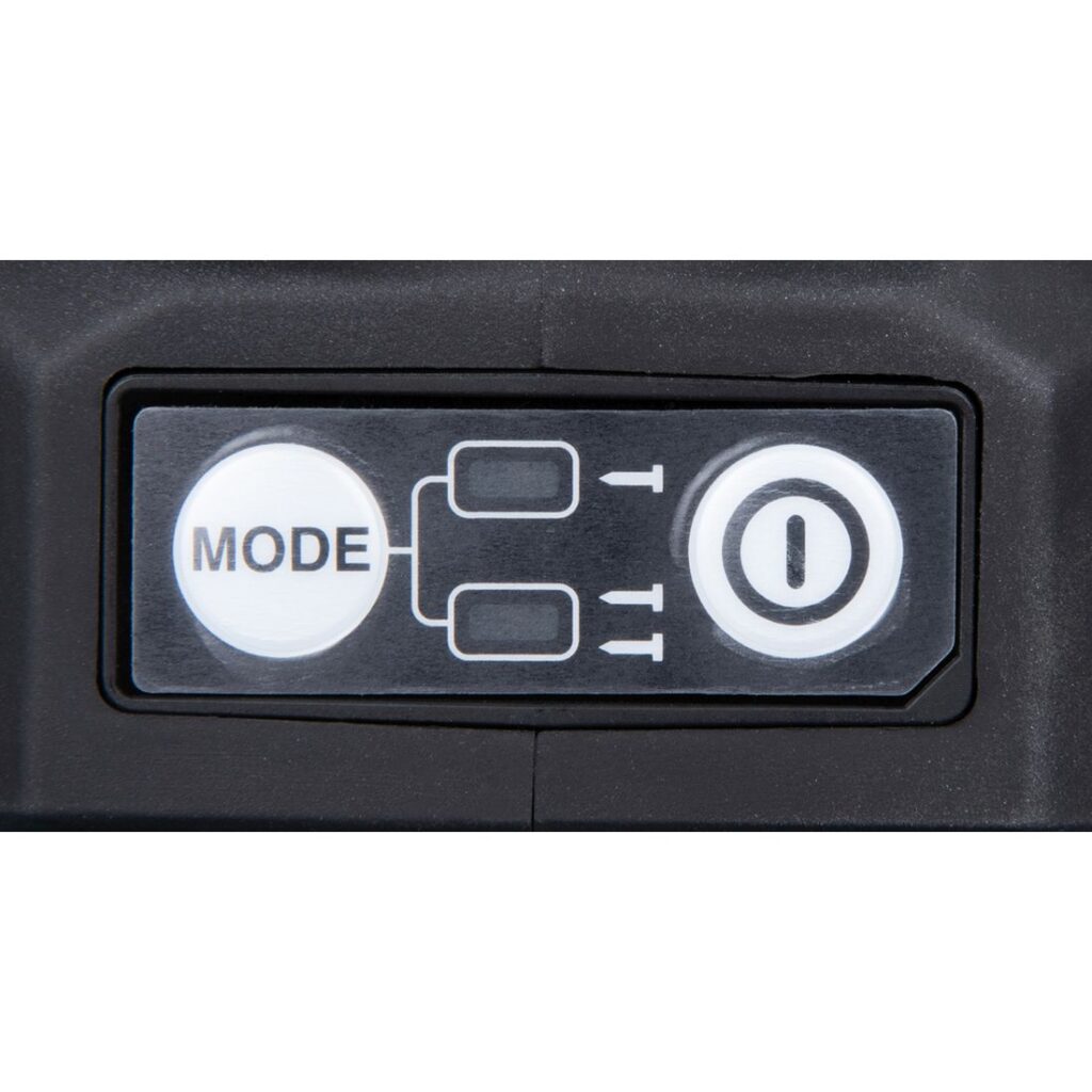 MAKITA Viimeistelynaulain LXT DBN601ZJ. Lähikuvassa Viimeistelynaulain LXT DBN601ZJ:n yksittäis- ja kosketuslaukausvalinta.