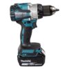 MAKITA Iskuporakone LXT DHP489RGJ. Kuvassa Iskuporakone LXT DHP489RGJ vasemmalta etuyläviistosta.