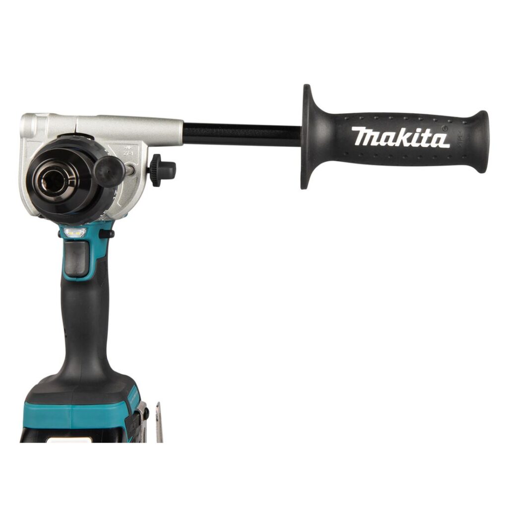 MAKITA Iskuporakone LXT DHP492. Kuvassa Iskuporakone LXT DHP492 edestäpäin.